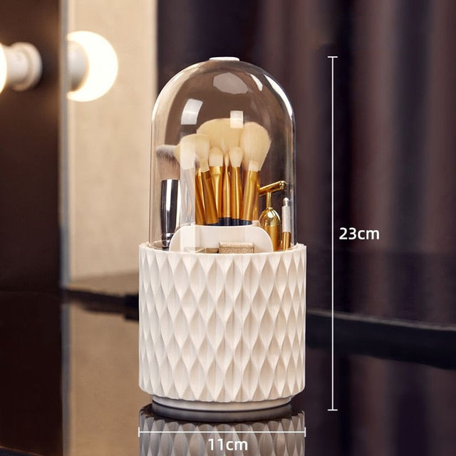 LUMA™ Rotating Makeup Brush Storage