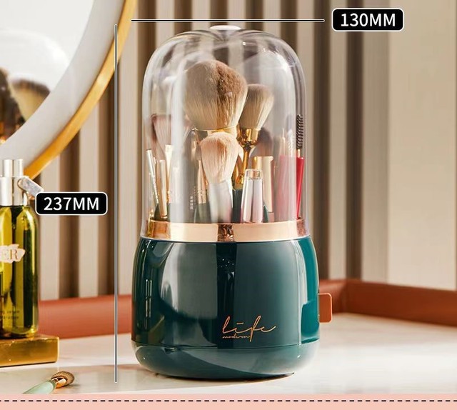 LUMA™ Rotating Makeup Brush Storage