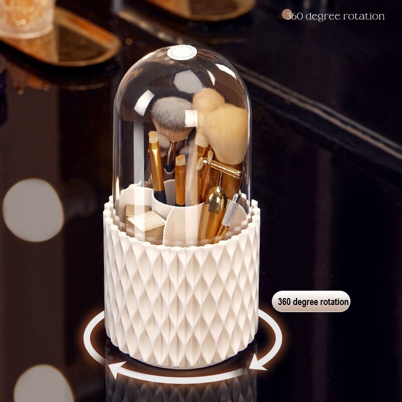 LUMA™ Rotating Makeup Brush Storage