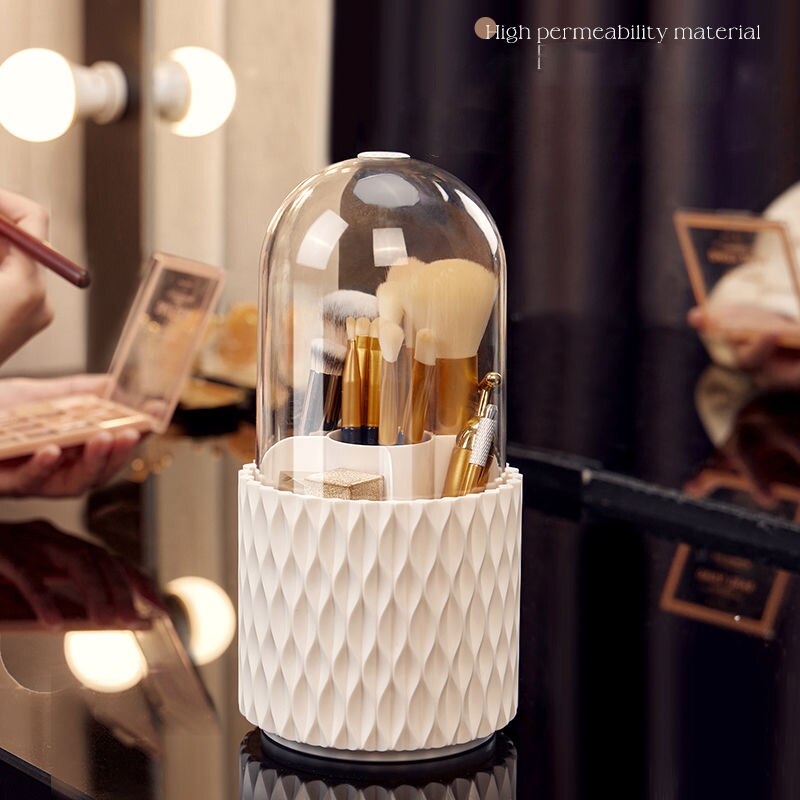 LUMA™ Rotating Makeup Brush Storage