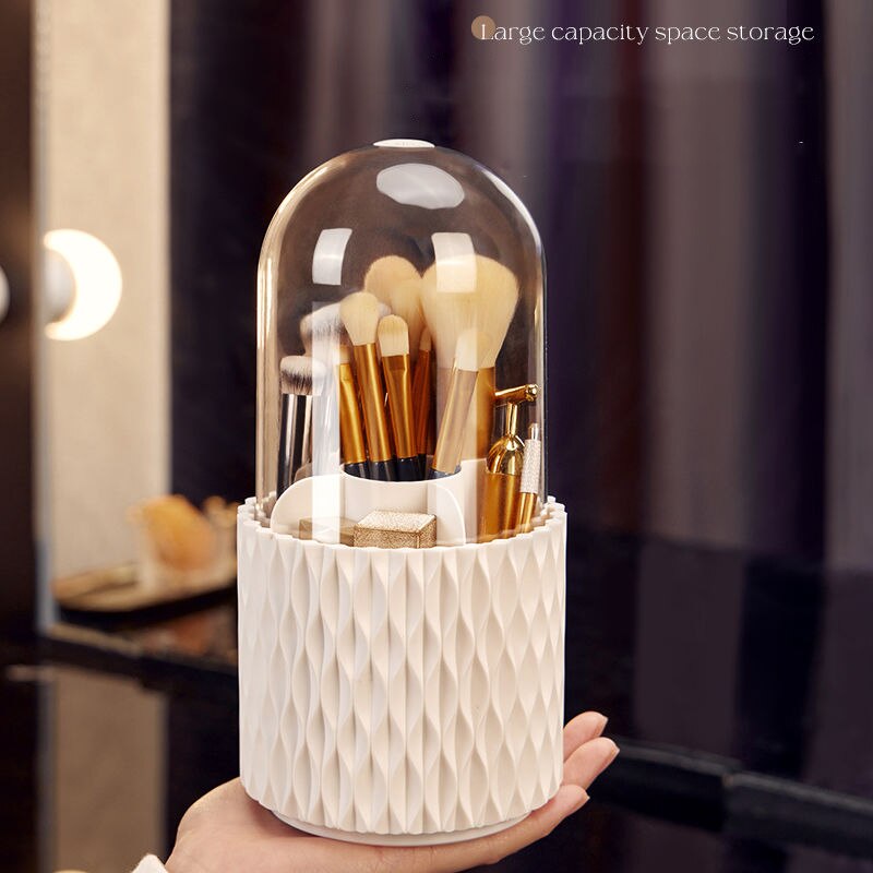 LUMA™ Rotating Makeup Brush Storage